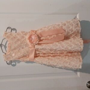 Rare editions size 4 peach party dress